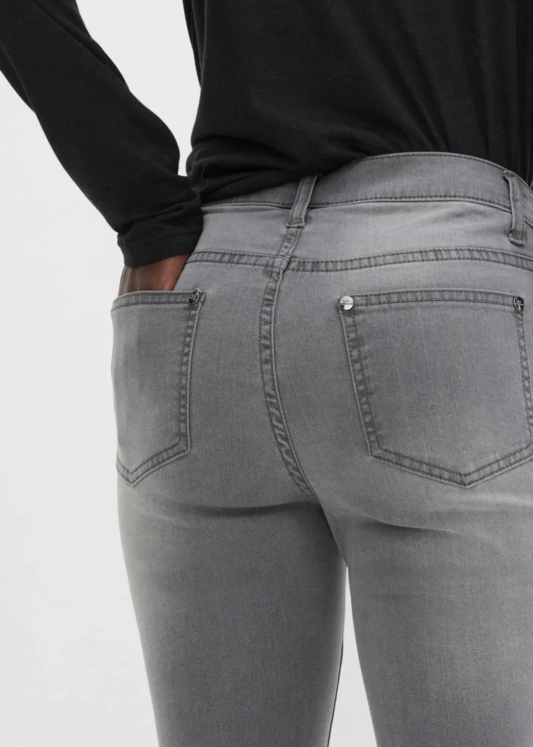 Damen bonprix Jeans|Kurzgrößen|Jeans mit Bequembund