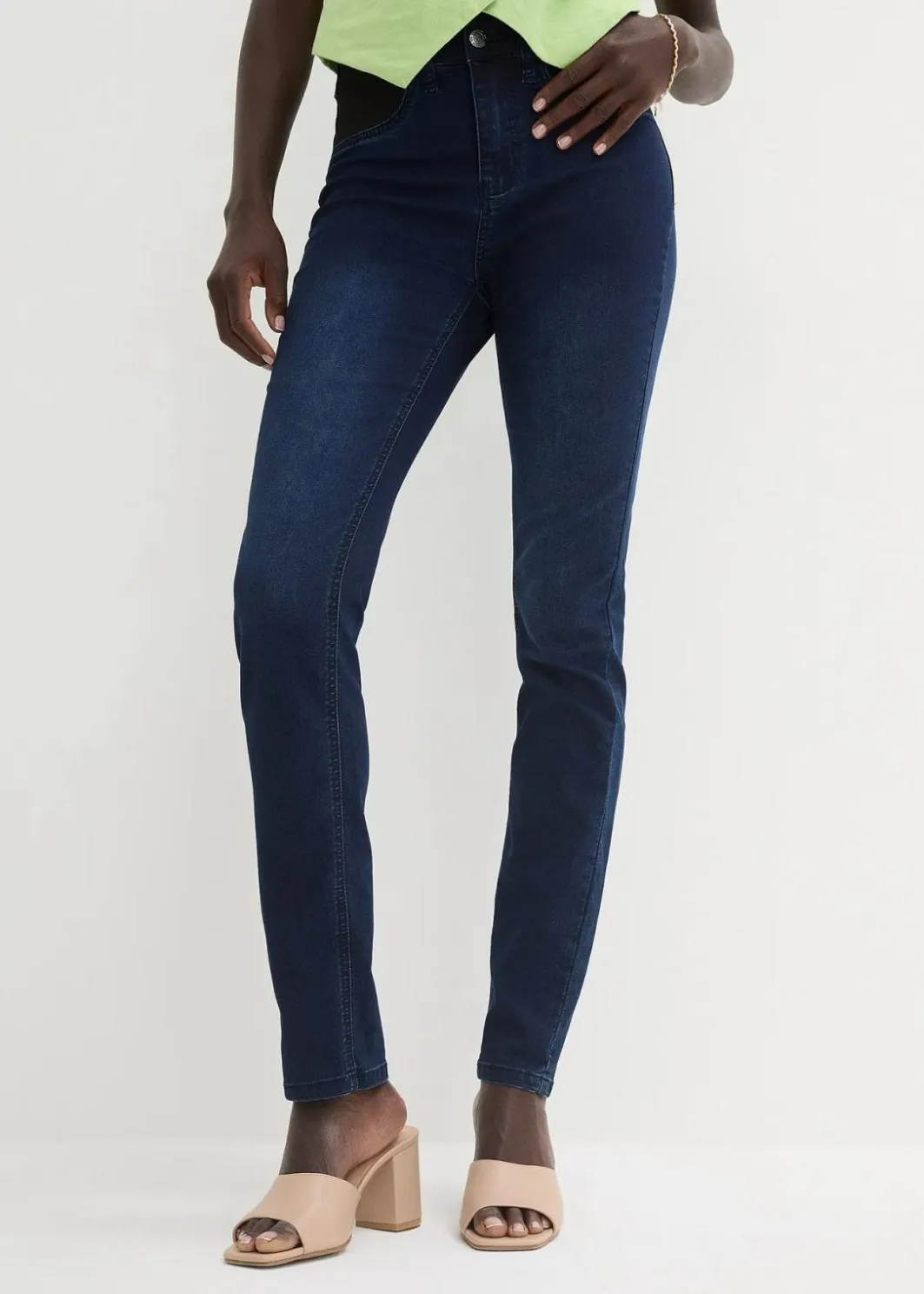 Damen bonprix Jeans|Kurzgrößen|Jeans mit Bequembund