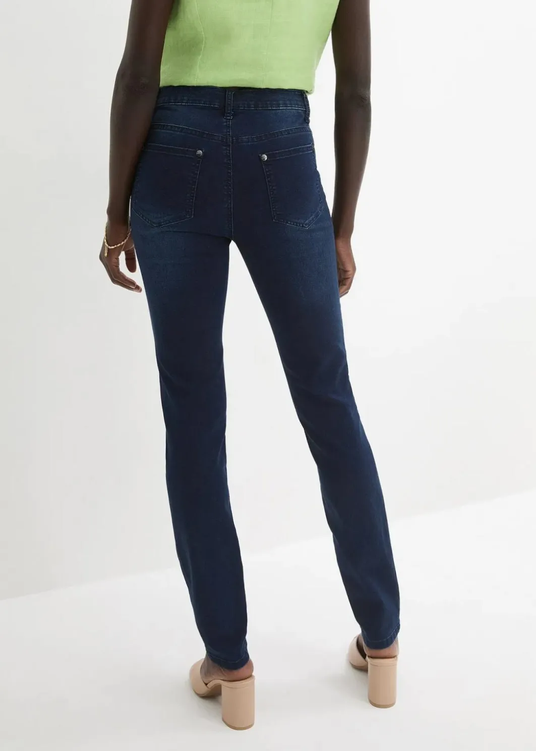 Damen bonprix Jeans|Kurzgrößen|Jeans mit Bequembund