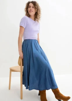 Damen bonprix Röcke|Jeans Rock, High Waist, Bequembund
