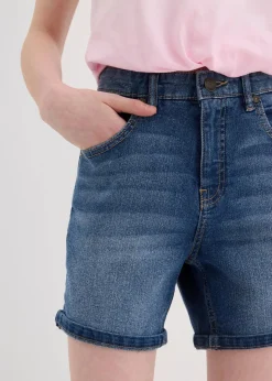 Discount Jeans-Bermuda Mid Waist Kinder Mädchen 9-16 Jahre·Shorts|Mädchen 9-16 Jahre·Jeans