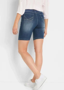 Damen bonprix Bekleidung·Outdoorbekleidung|Bekleidung·Shirts & Tops|Jeans-Bermuda Mid Waist