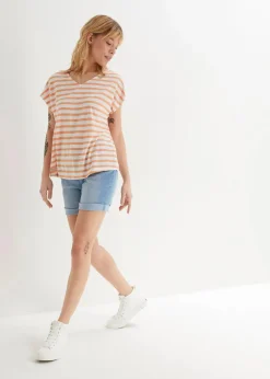 Sale Jeans-Bermuda Mid Waist Damen Jeans|Shorts