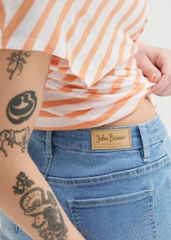Sale Jeans-Bermuda Mid Waist Damen Jeans|Shorts