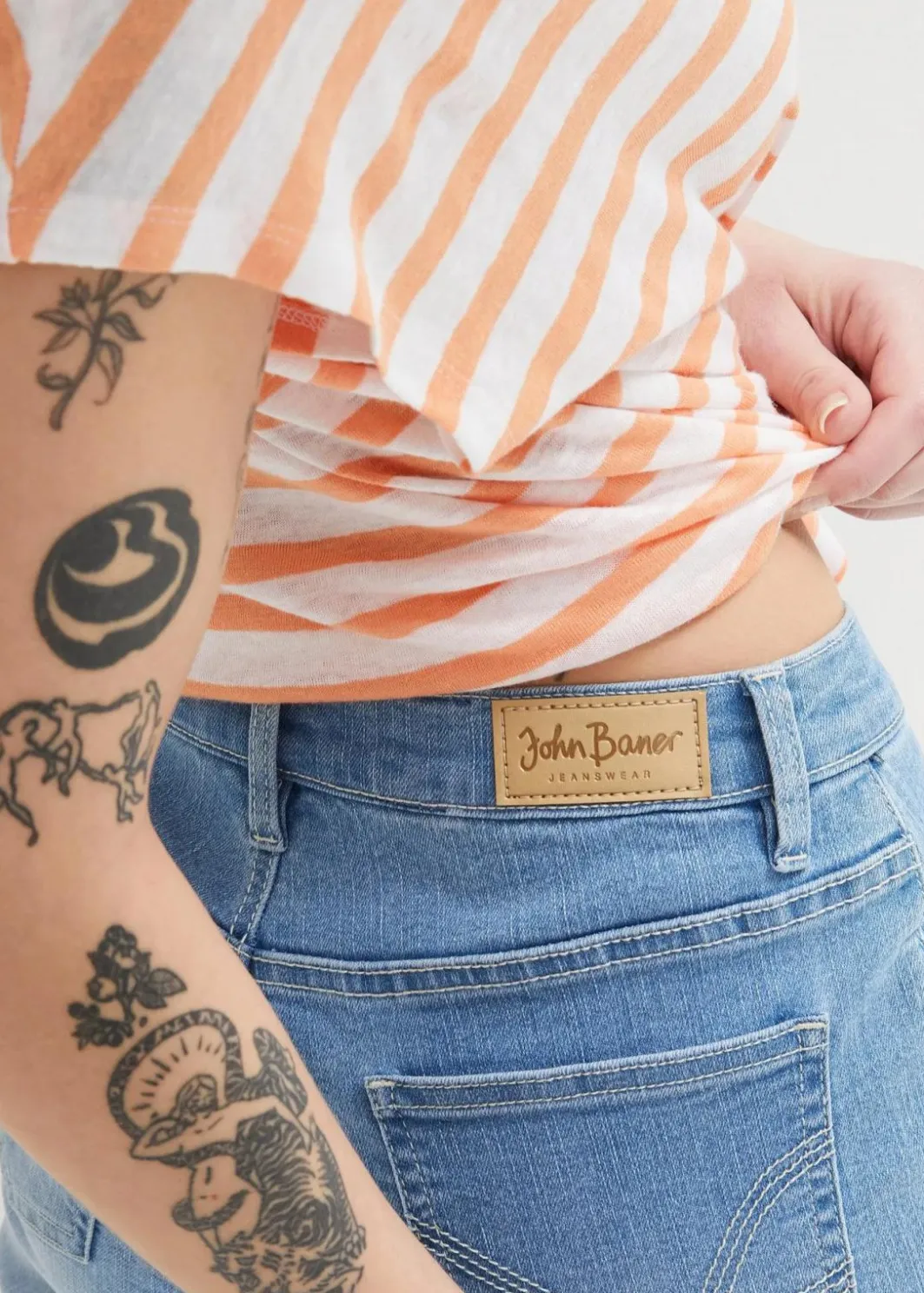 Sale Jeans-Bermuda Mid Waist Damen Jeans|Shorts