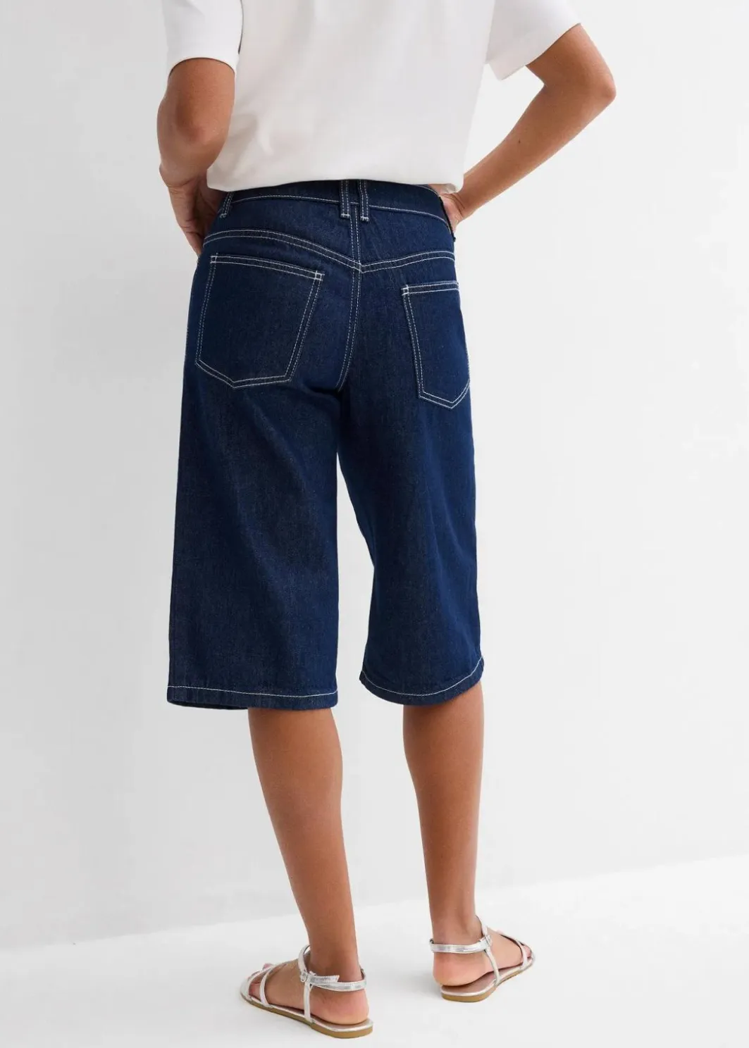 New Jeans-Bermuda Mid Waist, Low Stretch Damen Jeans|Shorts