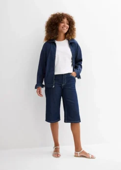 New Jeans-Bermuda Mid Waist, Low Stretch Damen Jeans|Shorts