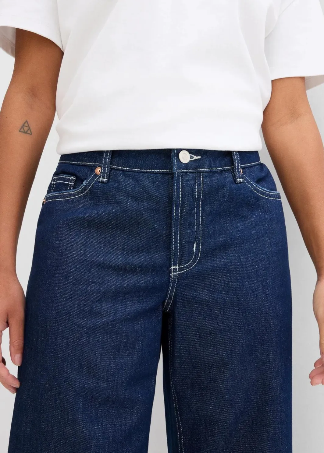 New Jeans-Bermuda Mid Waist, Low Stretch Damen Jeans|Shorts