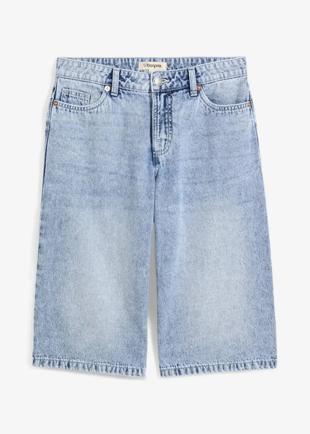 Damen bonprix Jeans|Shorts|Jeans-Bermuda Mid Waist, Low Stretch