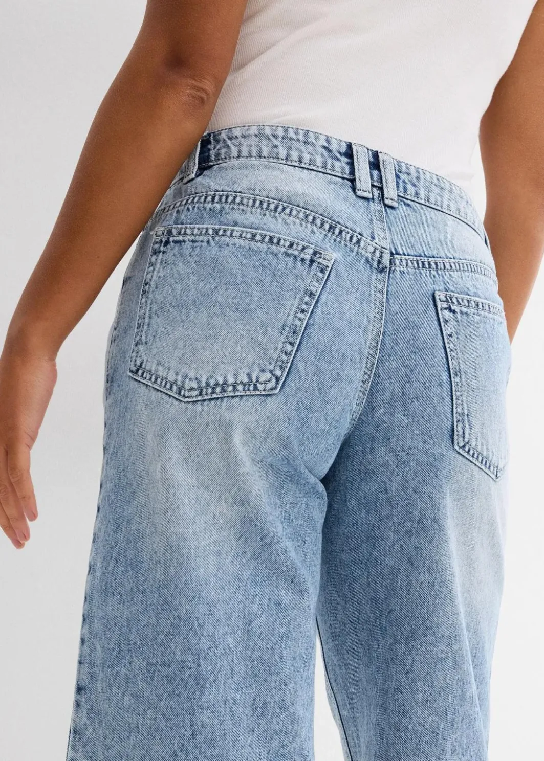 Damen bonprix Jeans|Shorts|Jeans-Bermuda Mid Waist, Low Stretch