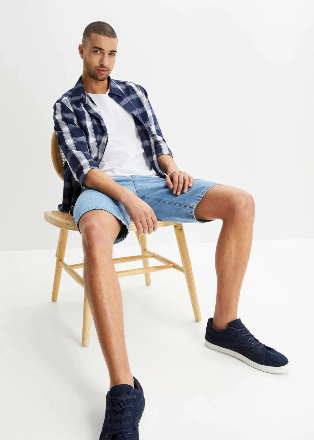 Hot Jeans-Bermuda mit Komfortbund, Classic Fit Herren Jeans|Shorts