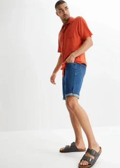Discount Jeans-Bermuda mit Komfortbund, Classic Fit Herren Große Größen|Shorts