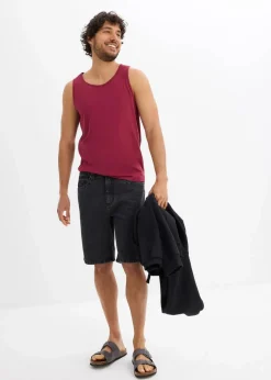 Herren bonprix Jeans|Shorts|Jeans-Bermuda mit Komfortbund, Classic Fit