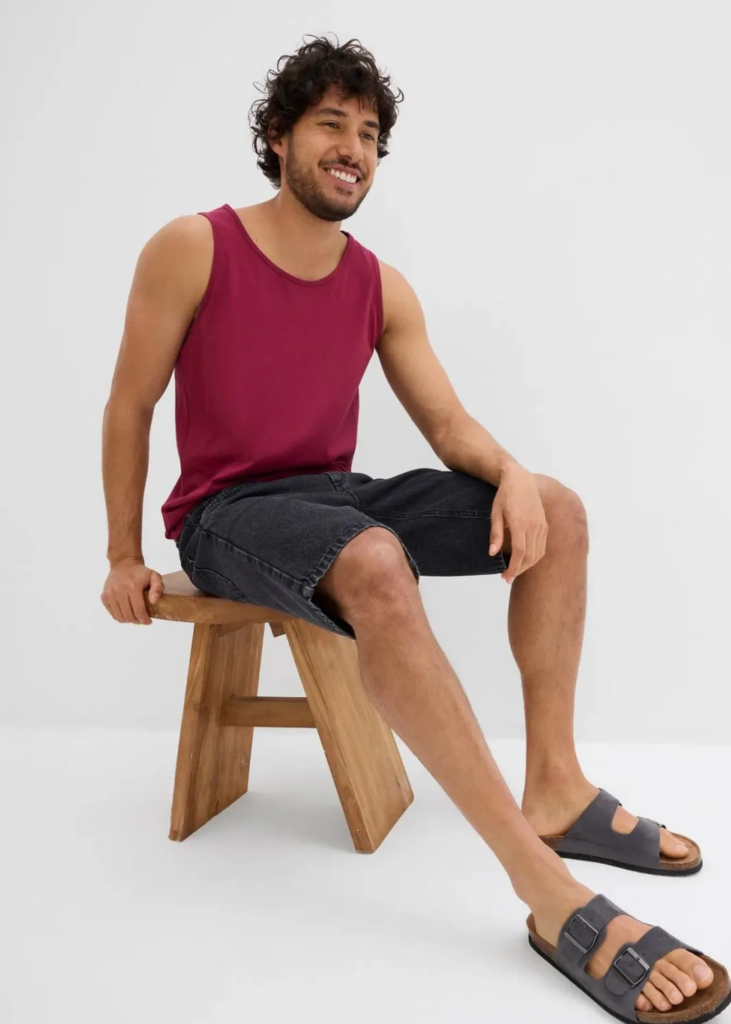 Herren bonprix Jeans|Shorts|Jeans-Bermuda mit Komfortbund, Classic Fit