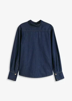 Damen bonprix Bekleidung·Jacken & Mäntel|Blusen & Tuniken|Jeansbluse mit hohen Manschetten