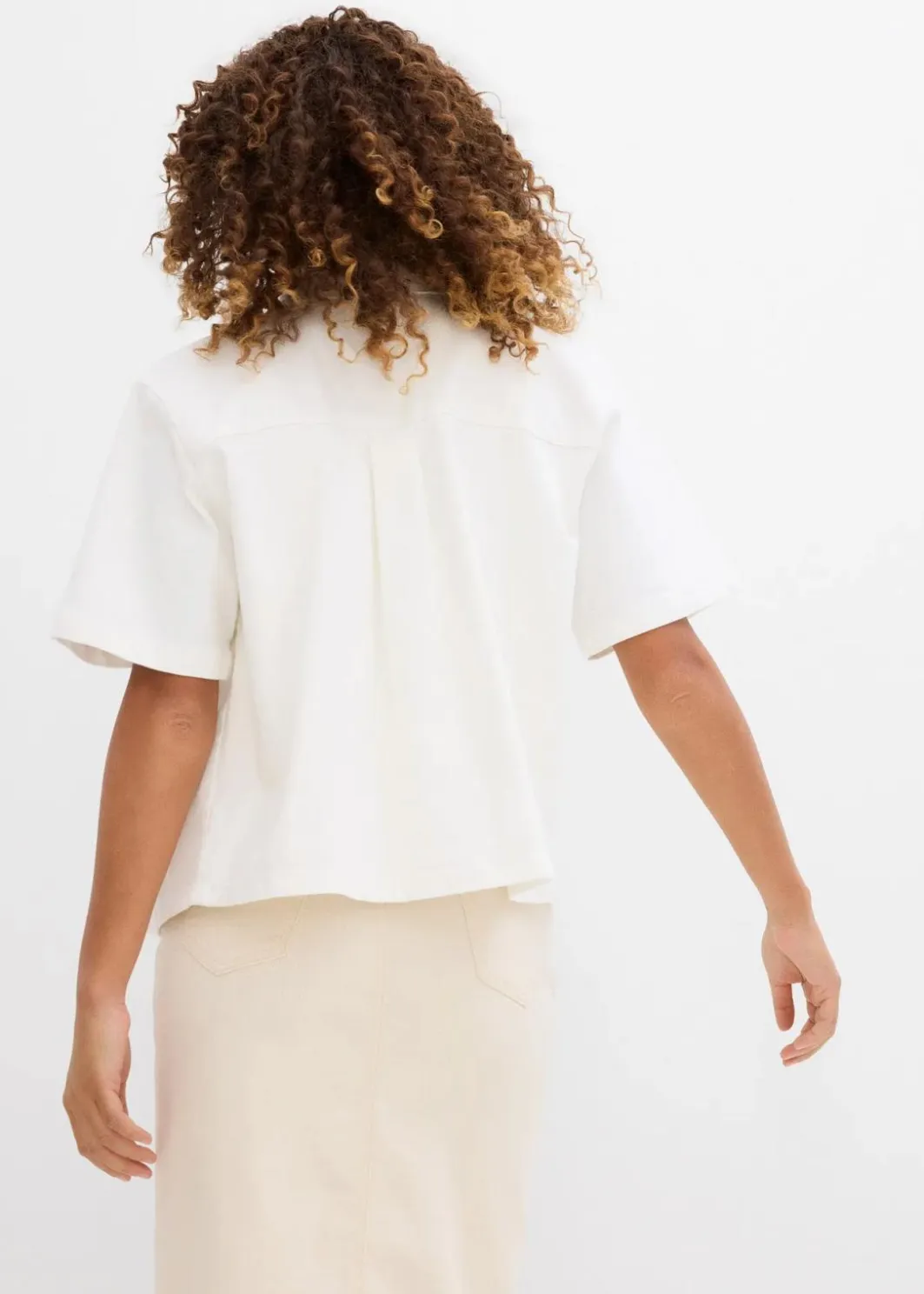 Damen bonprix Bekleidung·Jacken & Mäntel|Blusen & Tuniken|Jeansbluse, oversized