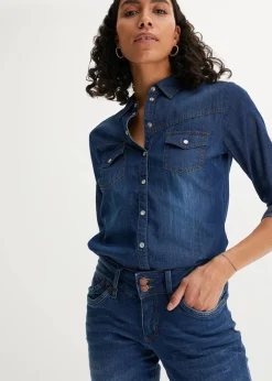 Damen bonprix Bekleidung·Jacken & Mäntel|Blusen & Tuniken|Jeanshemd
