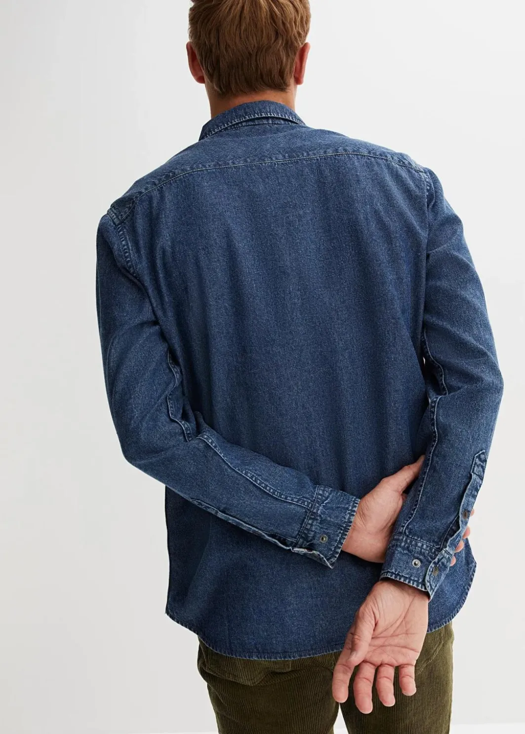 Herren bonprix Hemden|Große Größen|Jeanshemd aus reiner Baumwolle