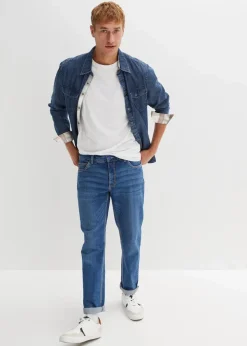 Herren bonprix Hemden|Große Größen|Jeanshemd aus reiner Baumwolle