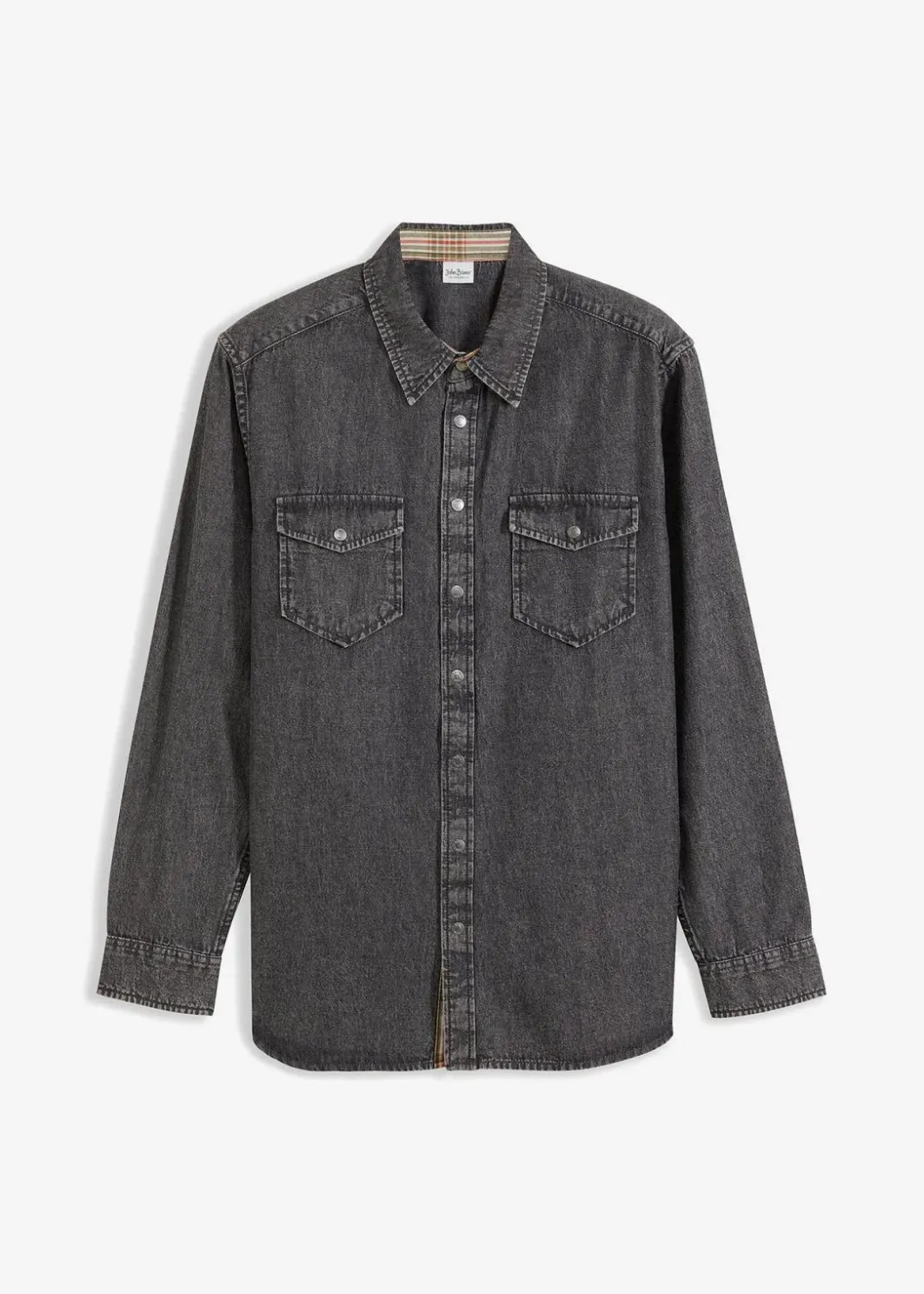 Clearance Jeanshemd aus reiner Baumwolle Herren Hemden|Große Größen