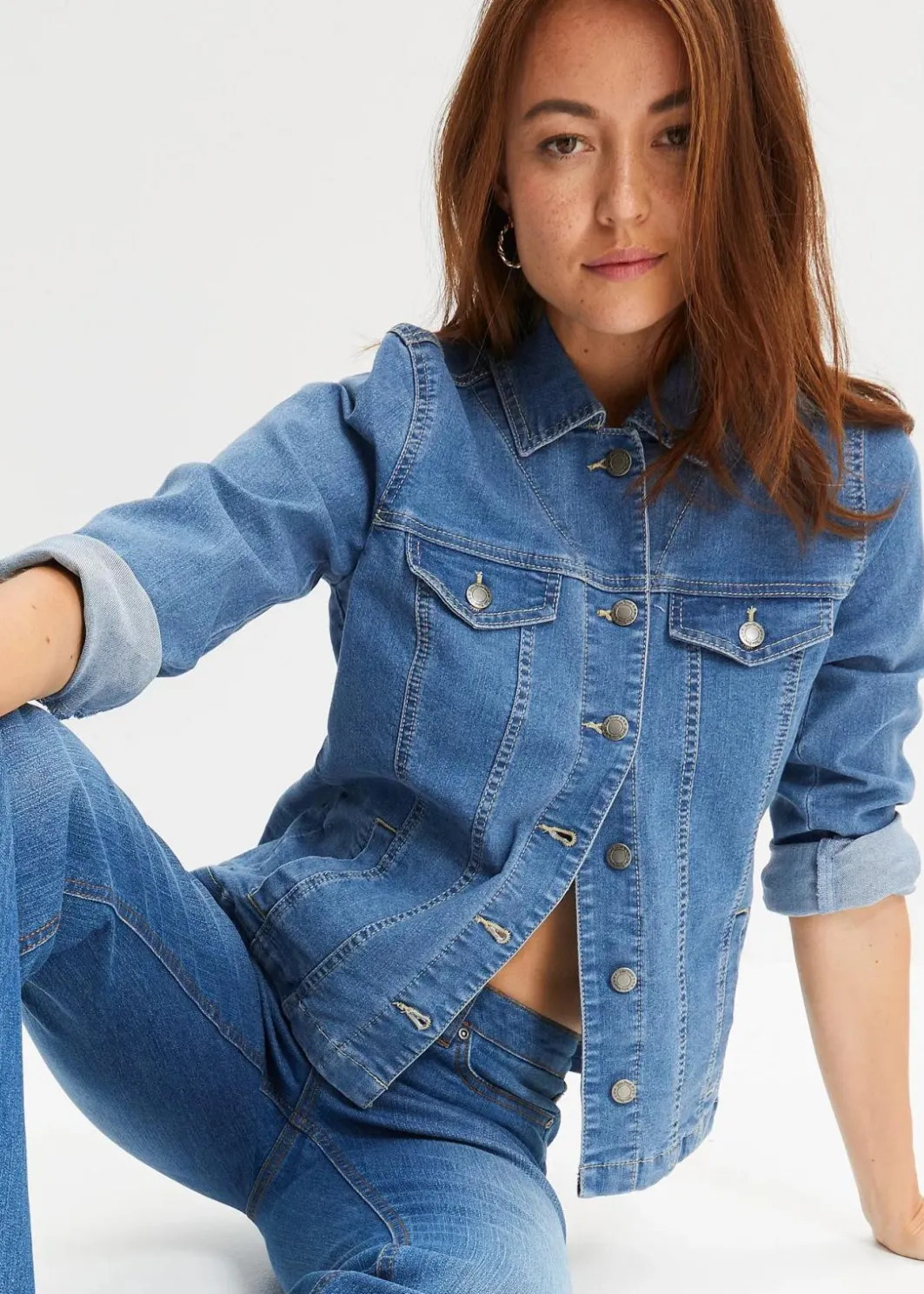 Damen bonprix Jacken & Mäntel|Jeansjacke