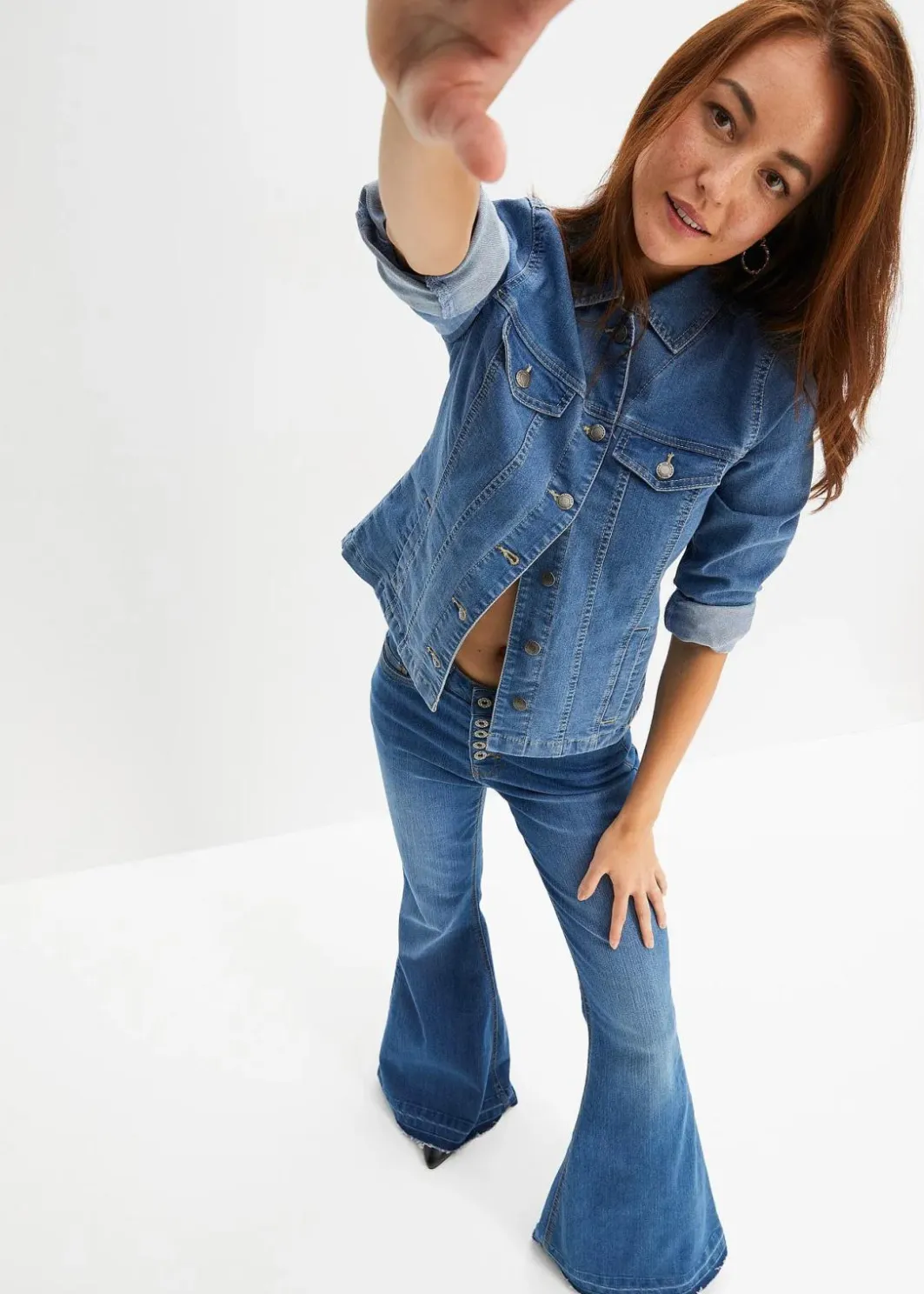 Damen bonprix Jacken & Mäntel|Jeansjacke