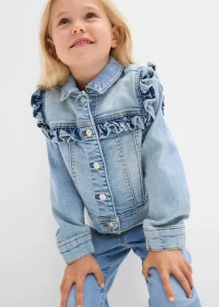 Kinder bonprix Mädchen 2-8 Jahre·Jacken & Outdoor|Jeansjacke aus elastischem Bio-Baumwoll-Mix