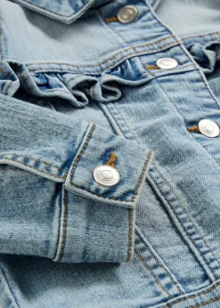 Kinder bonprix Mädchen 2-8 Jahre·Jacken & Outdoor|Jeansjacke aus elastischem Bio-Baumwoll-Mix