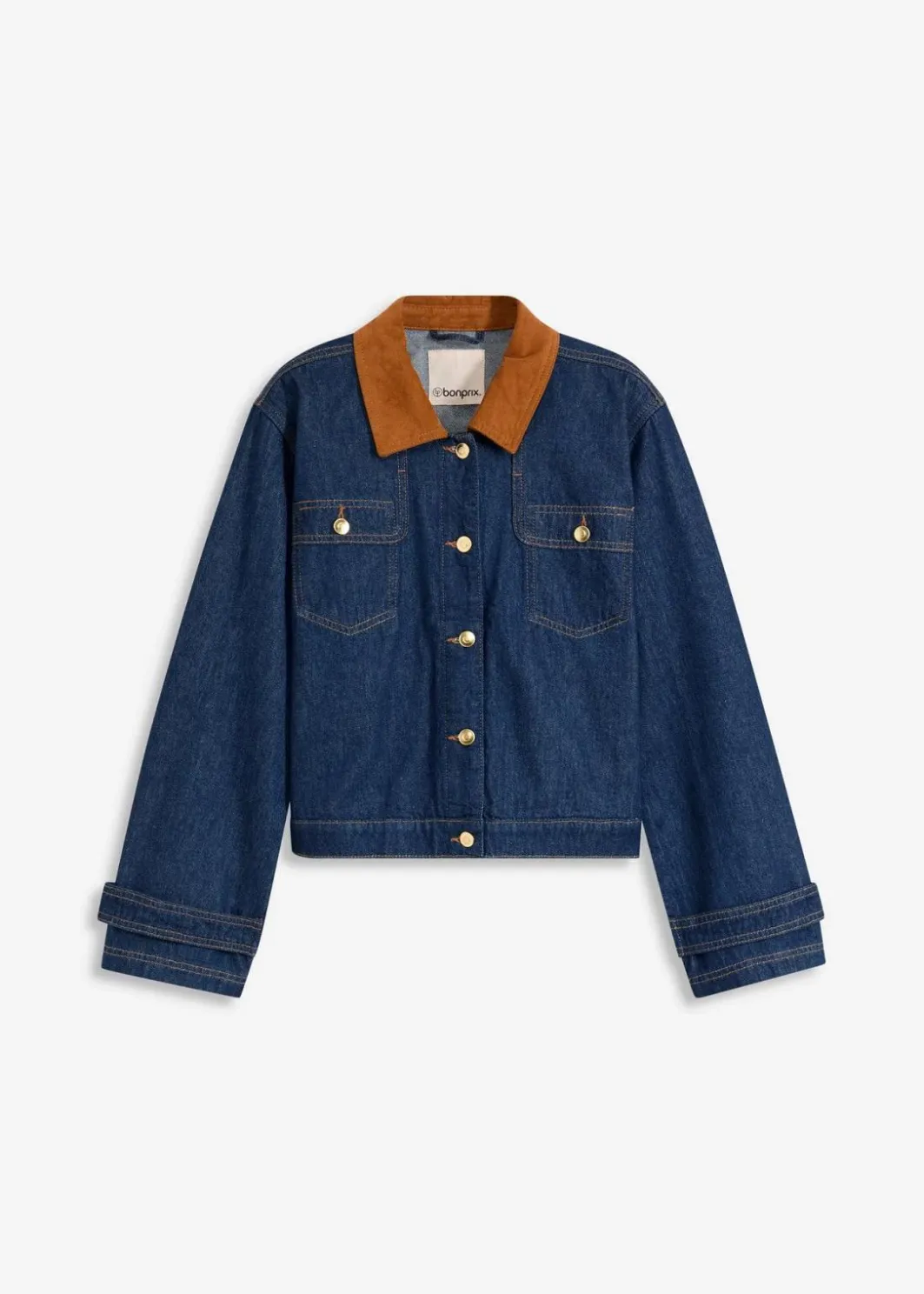 Jeansjacke mit Cordkragen Damen Bekleidung·Hosen|Jacken & Mäntel