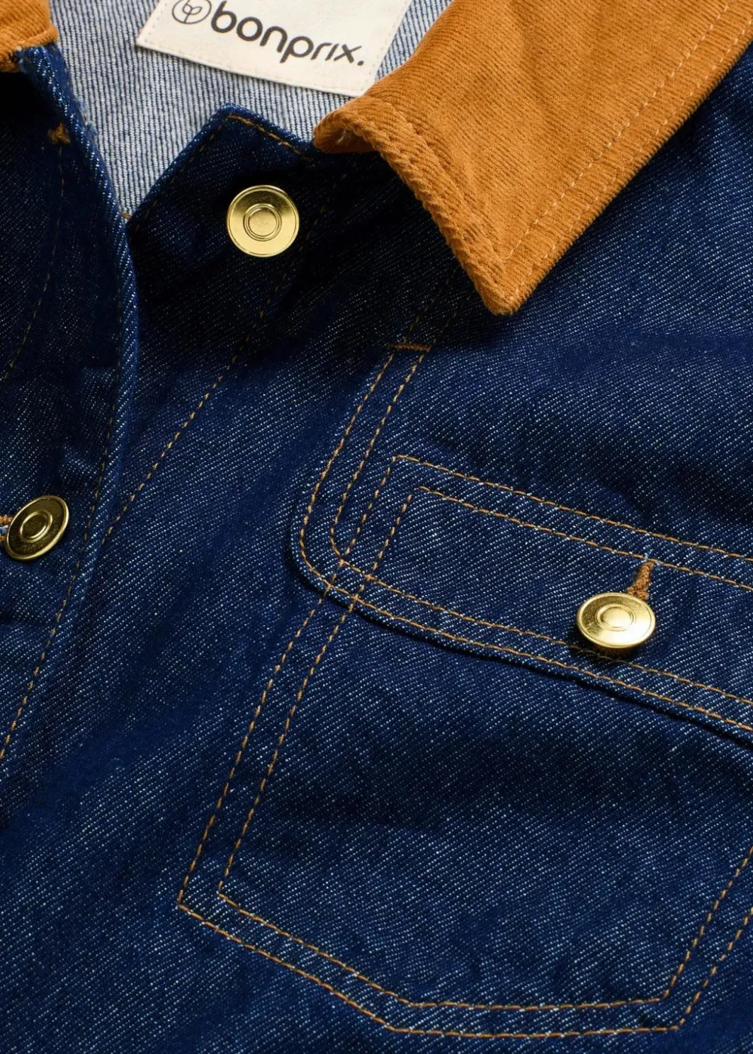 Jeansjacke mit Cordkragen Damen Bekleidung·Hosen|Jacken & Mäntel