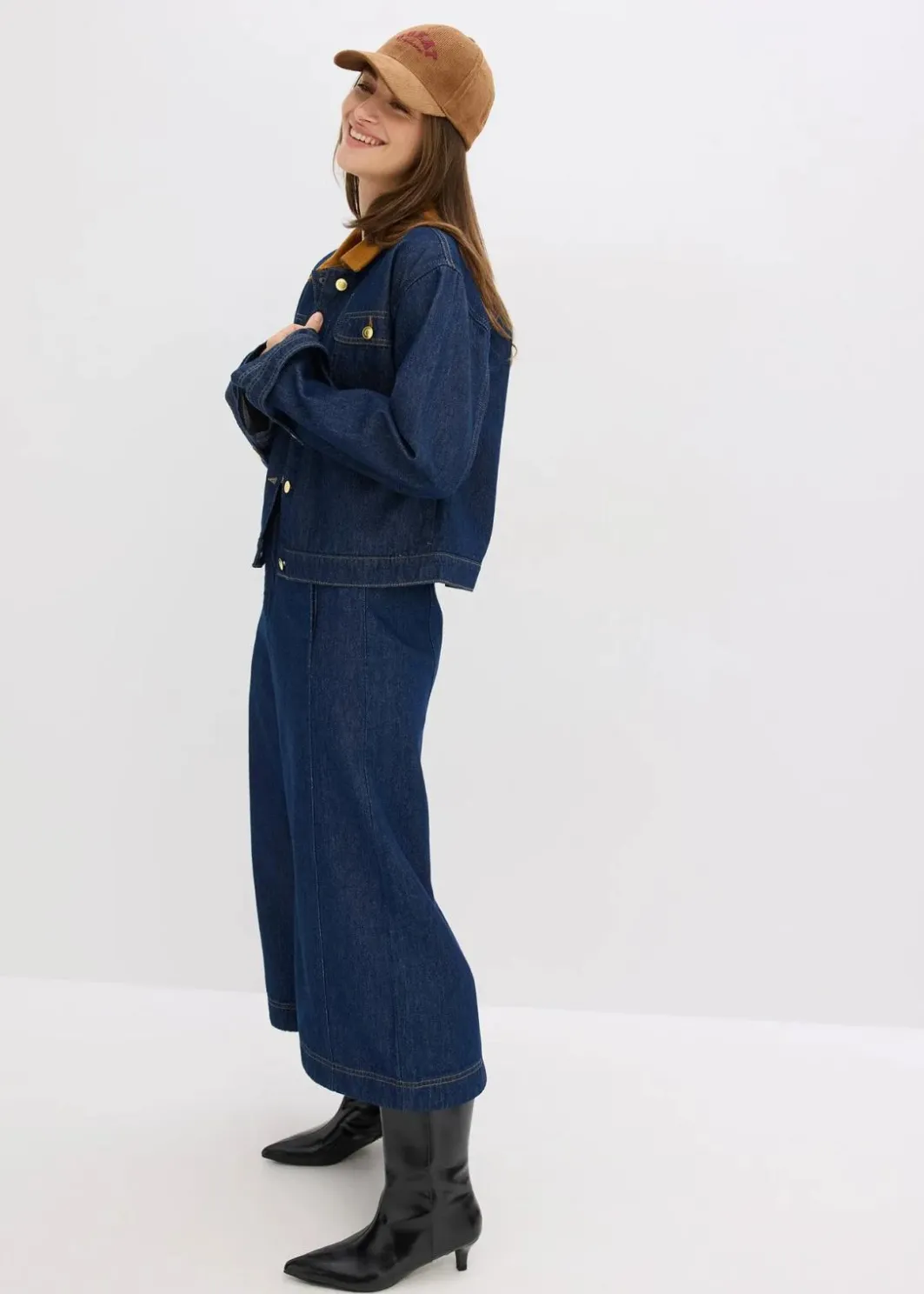Jeansjacke mit Cordkragen Damen Bekleidung·Hosen|Jacken & Mäntel
