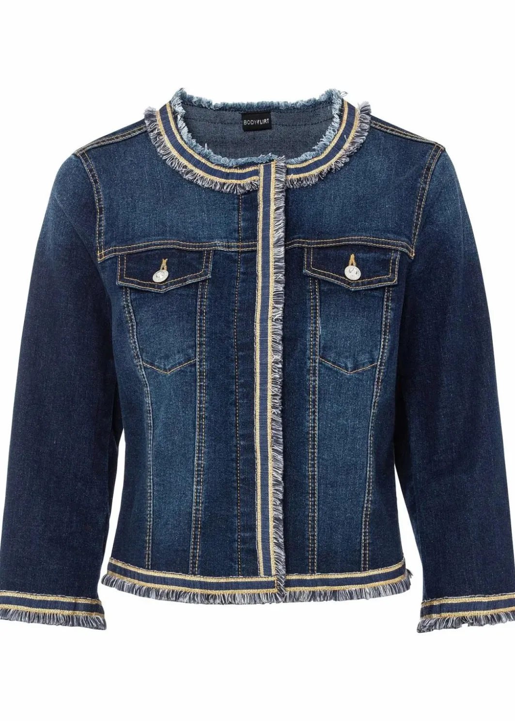 Online Jeansjacke mit Fransen Damen Bekleidung·Hosen|Jacken & Mäntel