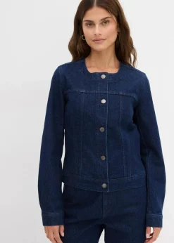 Hot Jeansjacke mit Strass Damen Jacken & Mäntel|Bekleidung·Hosen
