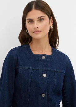Hot Jeansjacke mit Strass Damen Jacken & Mäntel|Bekleidung·Hosen