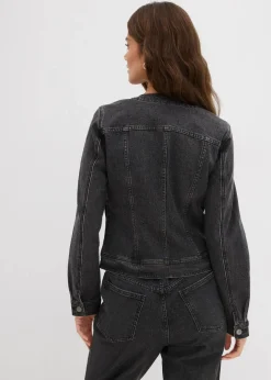 Damen bonprix Bekleidung·Hosen|Jacken & Mäntel|Jeansjacke mit Strass