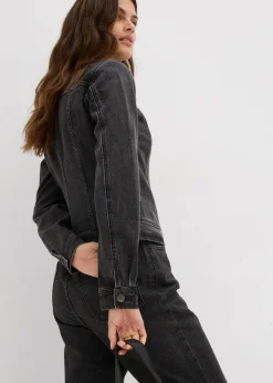 Damen bonprix Bekleidung·Hosen|Jacken & Mäntel|Jeansjacke mit Strass
