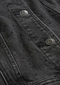 Damen bonprix Bekleidung·Hosen|Jacken & Mäntel|Jeansjacke mit Strass