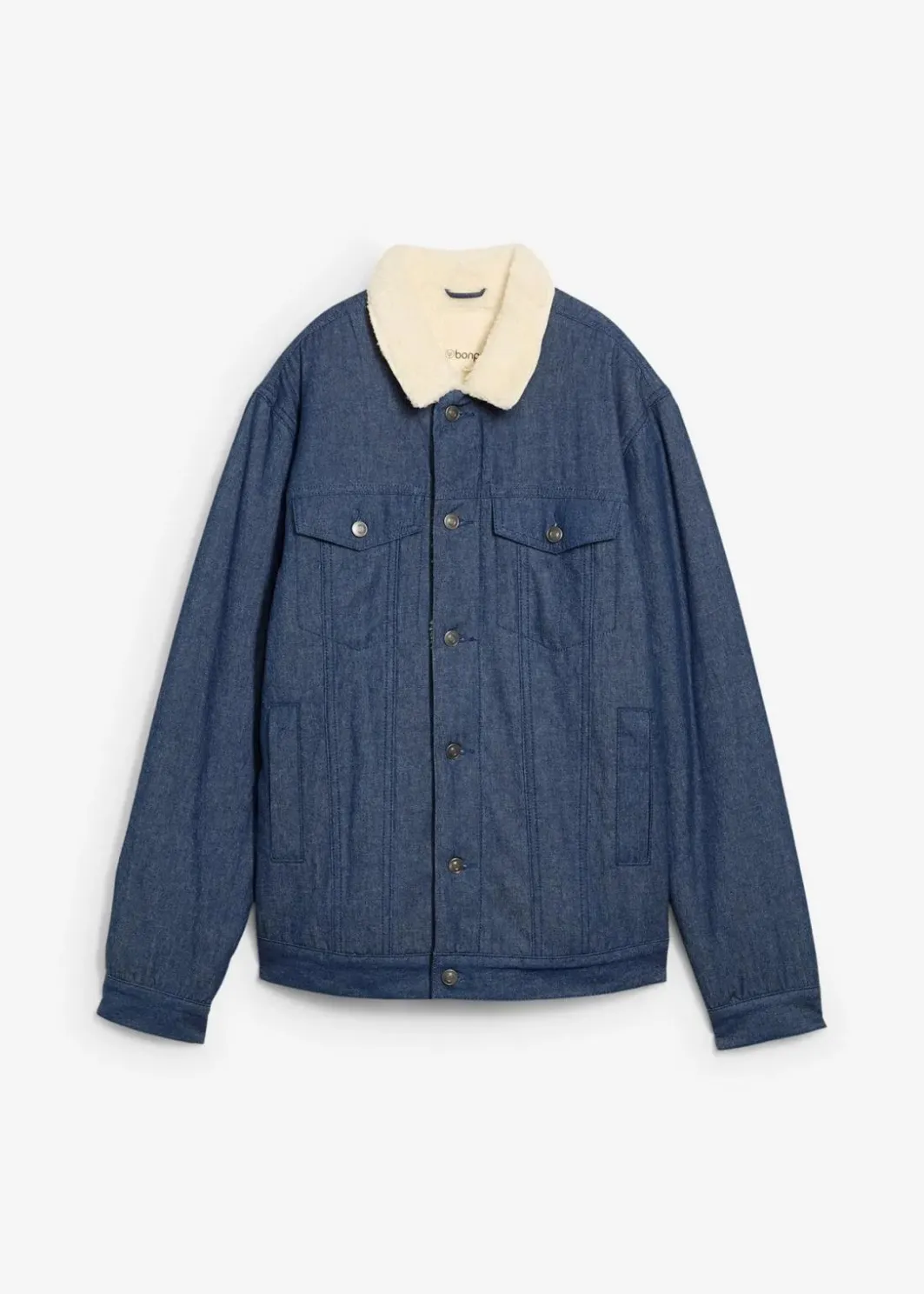 Herren bonprix Große Größen|Jacken & Mäntel|Jeansjacke mit Teddyfutter