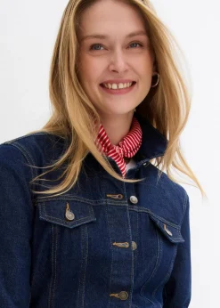 Best Jeansjacke, tailliert, mit Baumwolle Damen Bekleidung·Hosen|Jacken & Mäntel