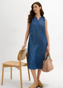 Damen bonprix Kleider|Jeanskleid