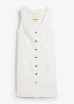 Damen bonprix Kleider|Bekleidung·Pullover & Strickjacken|Jeanskleid