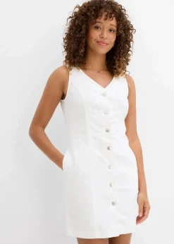 Damen bonprix Kleider|Bekleidung·Pullover & Strickjacken|Jeanskleid
