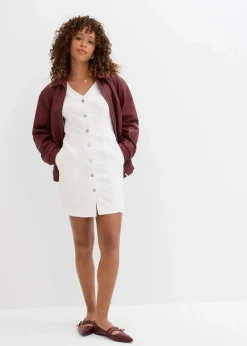 Damen bonprix Kleider|Bekleidung·Pullover & Strickjacken|Jeanskleid