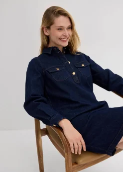 New Jeanskleid Damen Bekleidung·Pullover & Strickjacken|Kleider