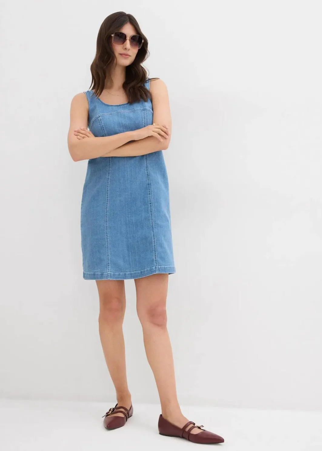 Best Jeanskleid aus Bio-Baumwolle mit Stretch Damen Nachhaltigere Materialien|Kleider
