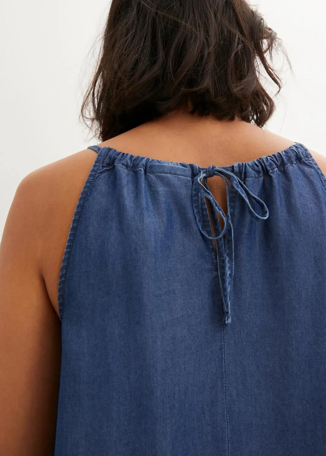 Clearance Jeanskleid aus fließendem Lyocell Damen Kleider|Bekleidung·Pullover & Strickjacken