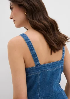 Hot Jeanskleid in Wickeloptik Damen Kleider|Bekleidung·Pullover & Strickjacken