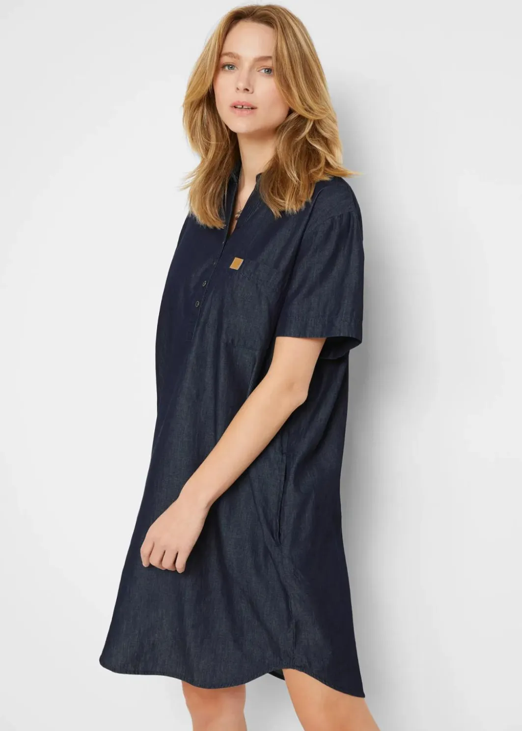 Damen bonprix Bekleidung·Pullover & Strickjacken|Kleider|Jeanskleid, Kurzarm