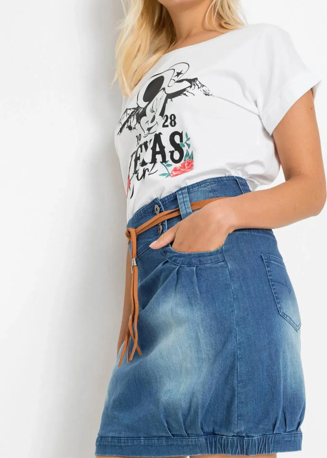 Online Jeansrock Mid Waist Damen Röcke