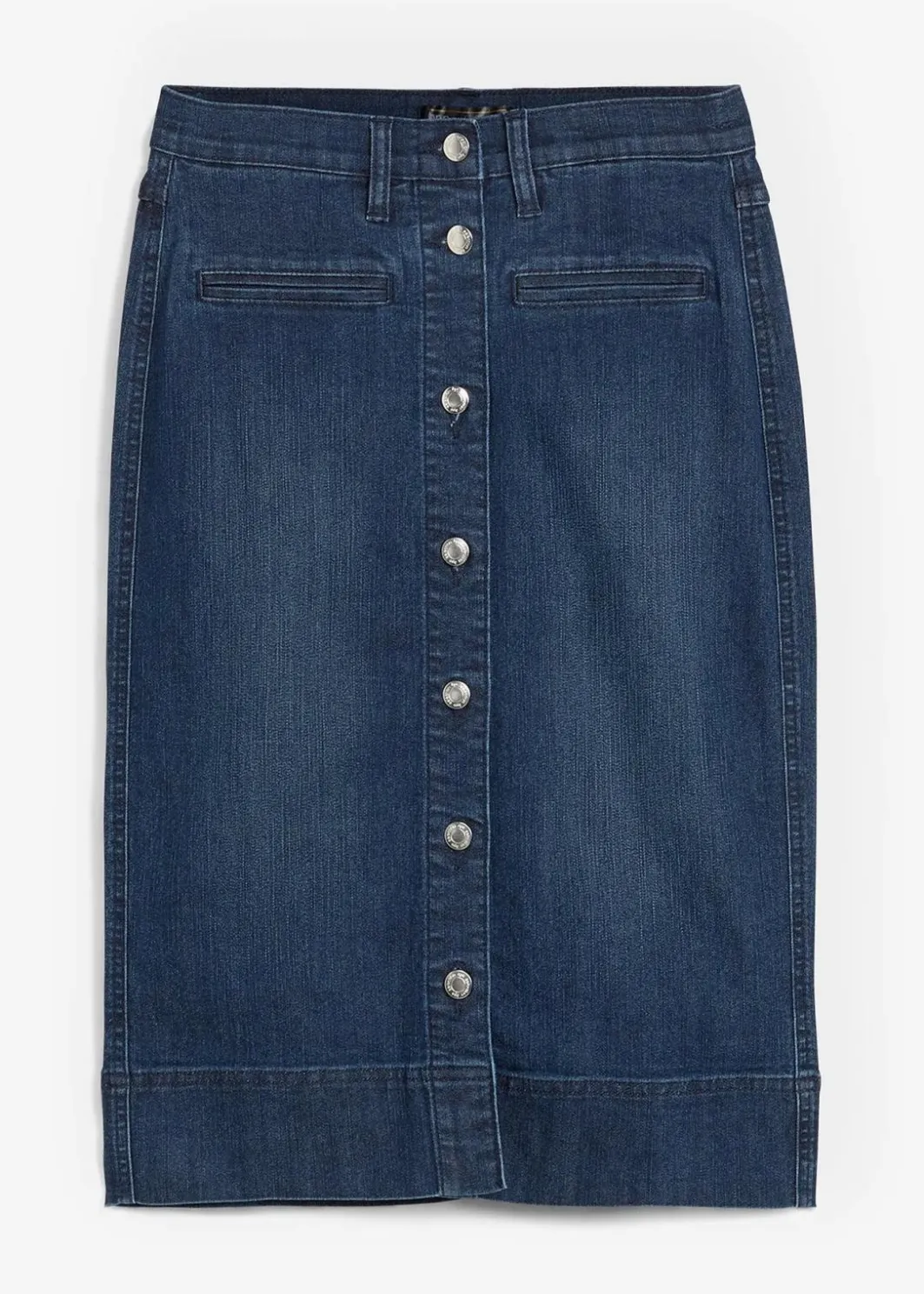 Clearance Jeansrock Mid Waist, Stretch Damen Bekleidung·Sportbekleidung|Röcke